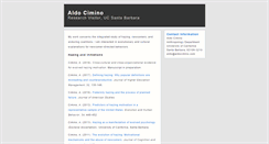 Desktop Screenshot of aldocimino.com